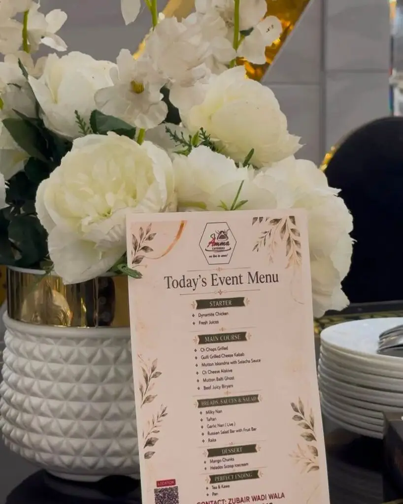 Amma Caterers Menu